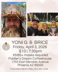 April 3 Flyer for Yoni G. & Brice