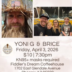 April 3 Flyer for Yoni G. & Brice