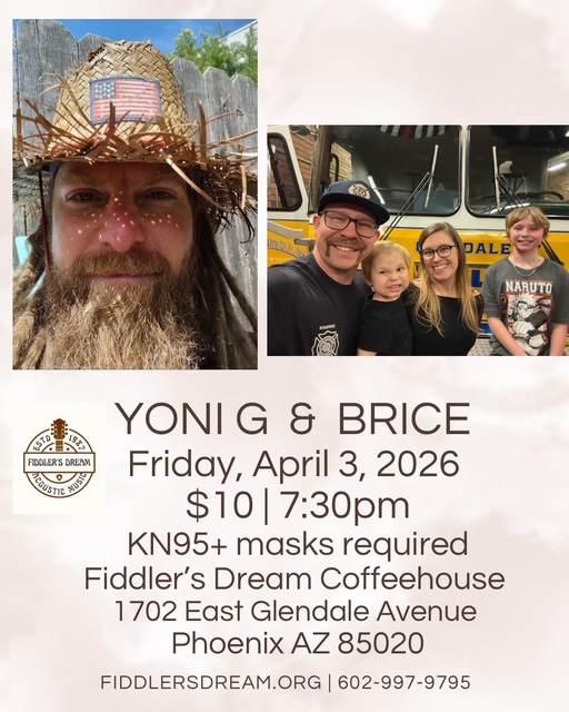 April 3 Flyer for Yoni G. & Brice