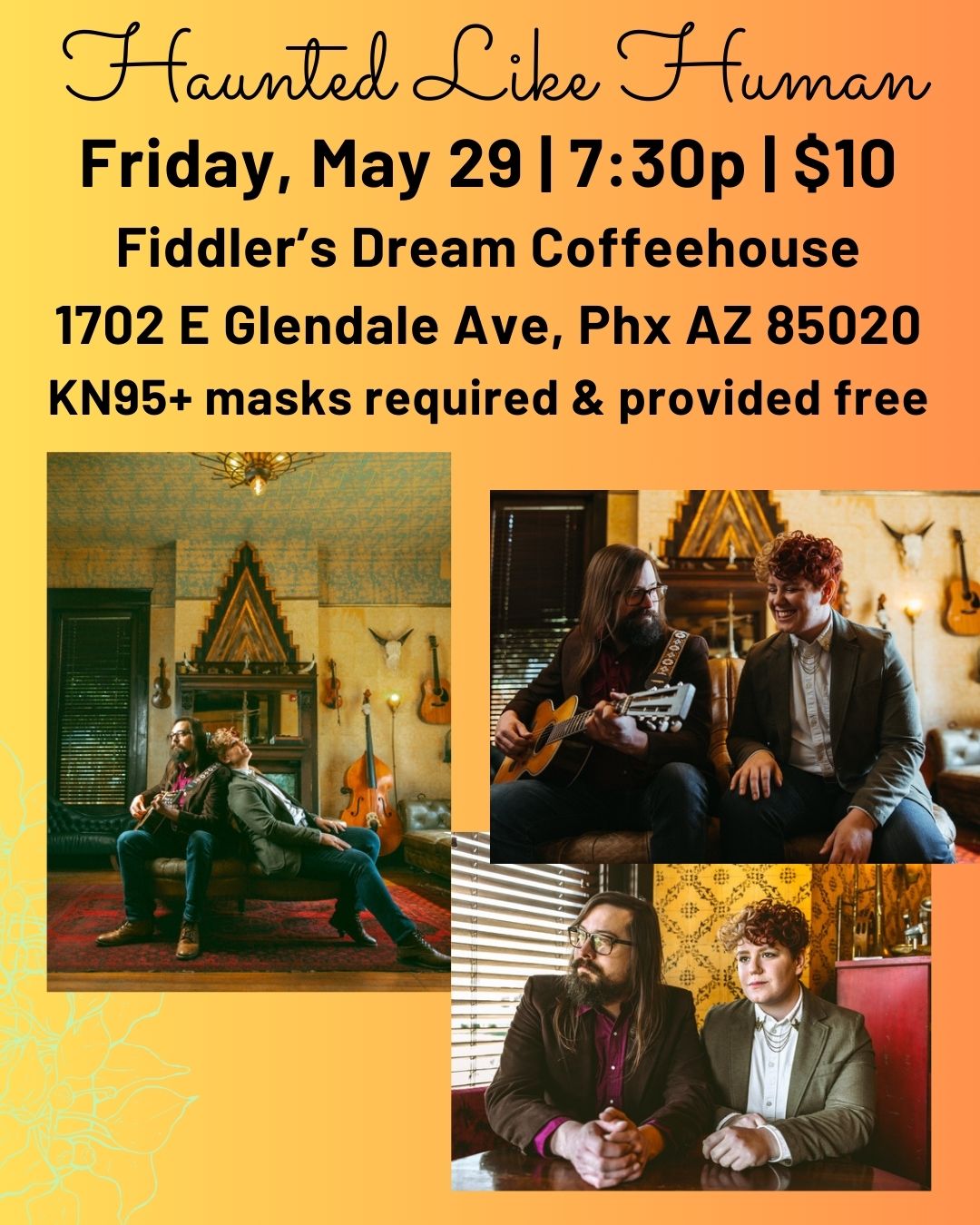 Haunted Like Human flyer for May 29