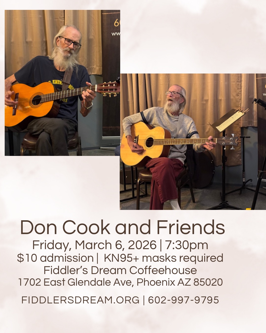 Flyer for Don Cook & Friends