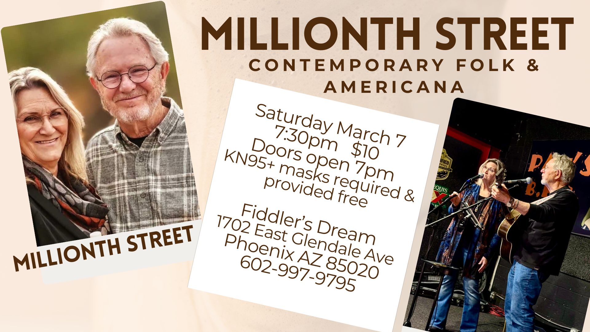 Millionth Street Flyer for March 7th